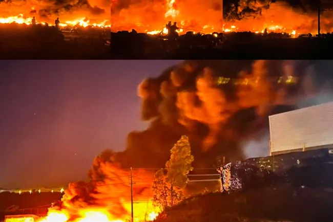 Provoca incendio una seria contaminación en la ciudad