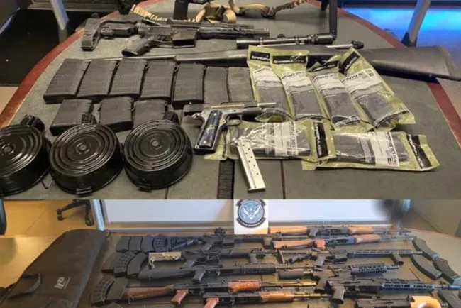 Decomisan armamento listo para cruzar a México