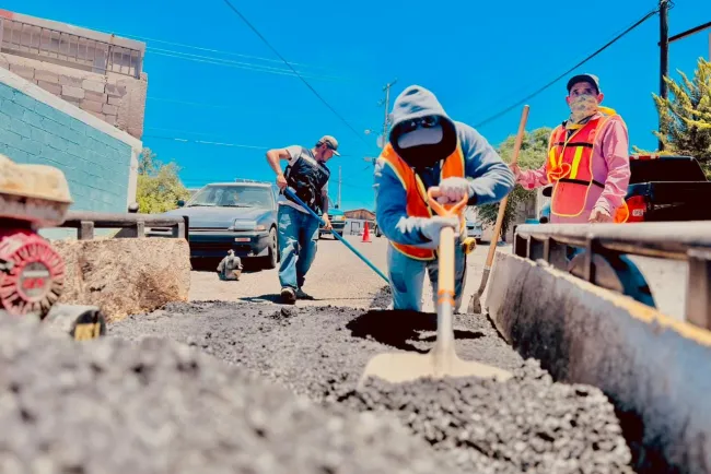 Refuerzan Plan Permanente de Bacheo en esta frontera