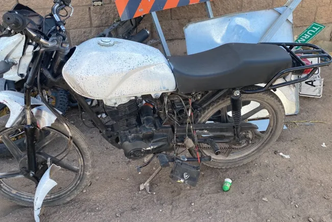 Localizan motocicleta robada