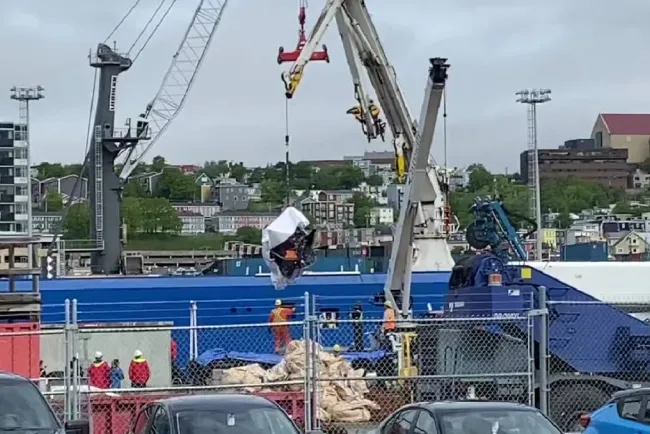 Muestran imágenes de restos del Titán encontradaos después de la implosión