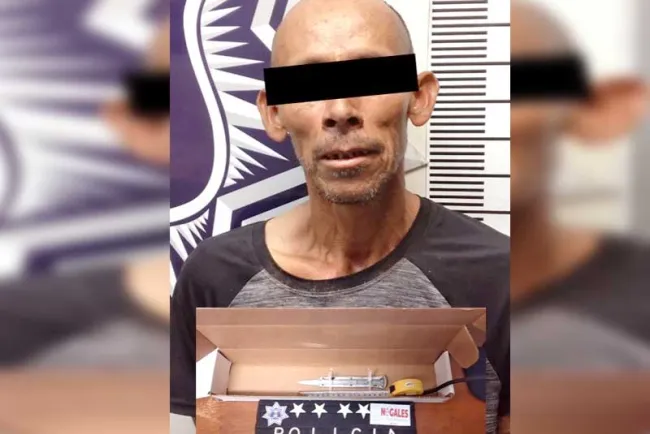 Detienen a persona con una navaja