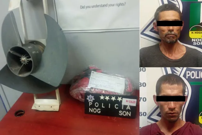 Arrestan a dos por robar cableado de un Centro Comunitario