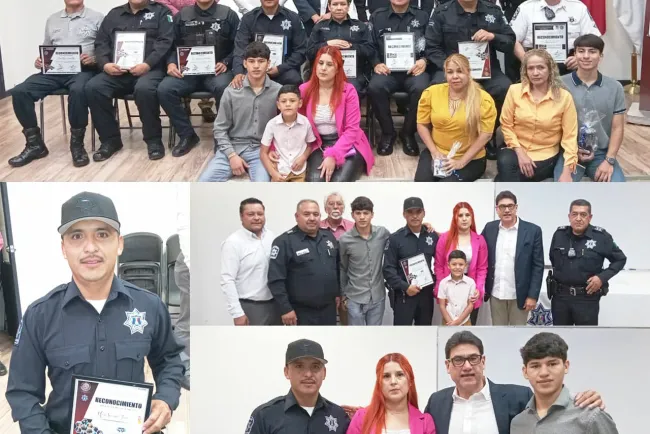 Reconocen a Policía del Mes de Junio
