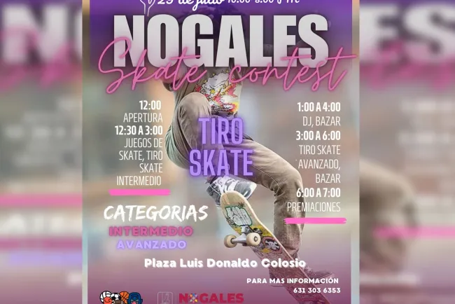 Todo listo para competencia de Skate Contest