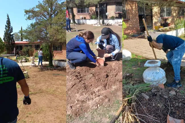 Rehabilita Ecobarrio áreas verdes del asilo de ancianos San Francisco