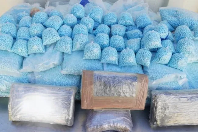 Decomisan cocaína y fentanilo en garitas de cruce