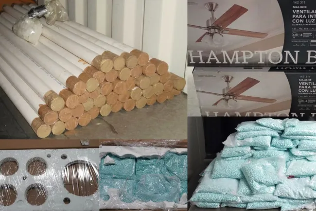 Detectan narcóticos en el tren y en cajas de muebles