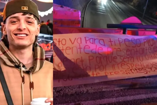 Amenazan a Peso Pluma en Tijuana, presuntamente por el CJNG