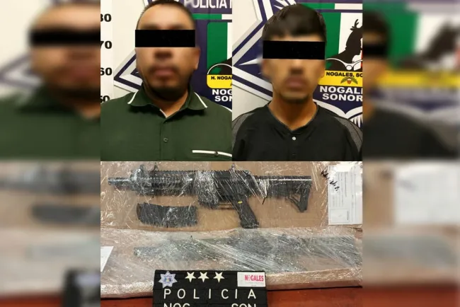 Detienen a dos con armas largas