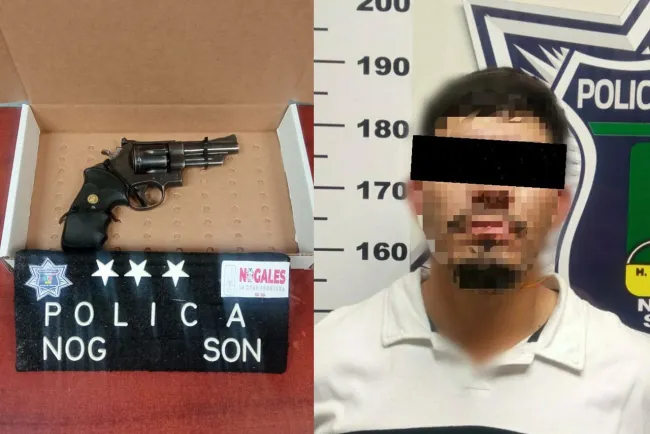 Detienen a taxista armado