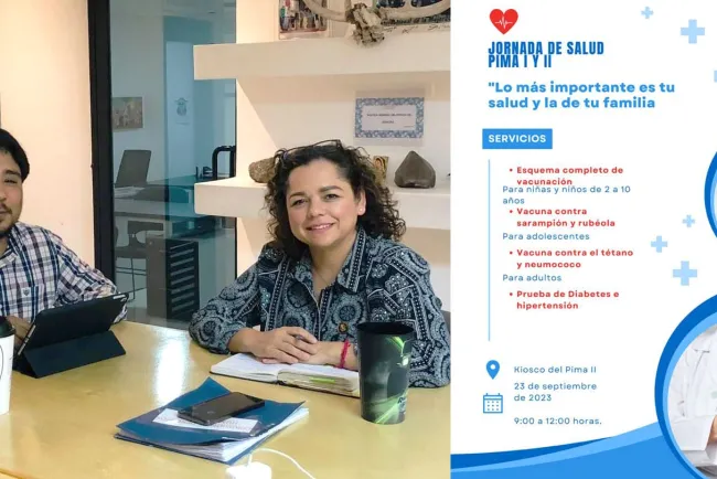 Invitan a jornada de salud a vecinos del Pima II