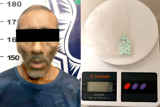 Atrapan a persona con píldoras de fentanilo
