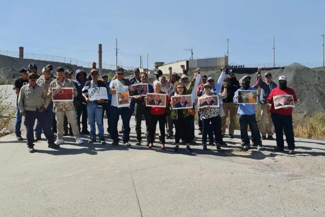 Bloquea Sindicato Minero de la Sección 65 de Cananea accesos a la mina