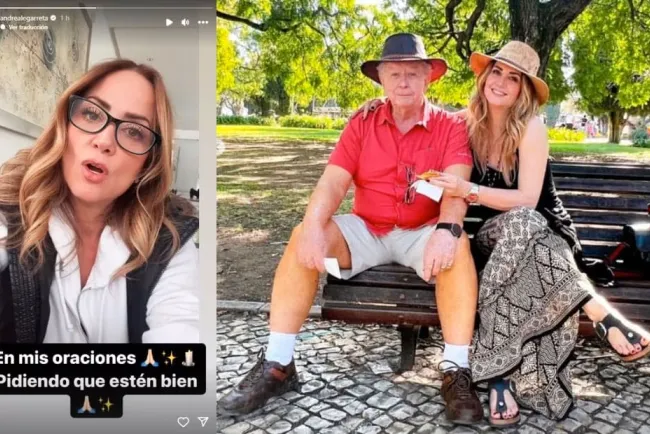 Está Andrea Legarreta desesperada por no tener comunicación con su papá en Acapulco