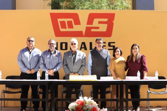 Participa Alcalde en Ceremonia de Aniversario del Cobach Nogales I