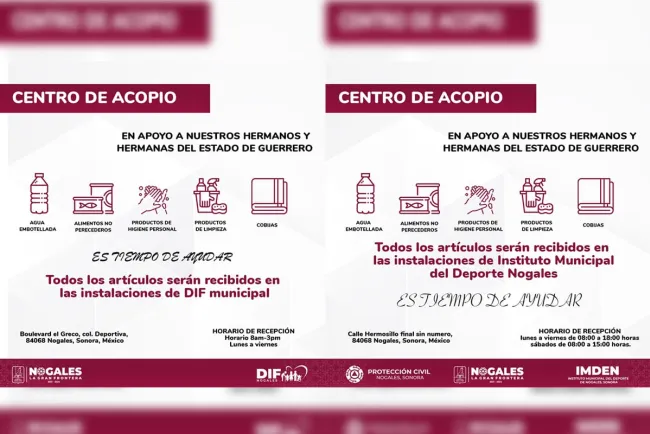 Abren centros de acopio para damnificados de Guerrero