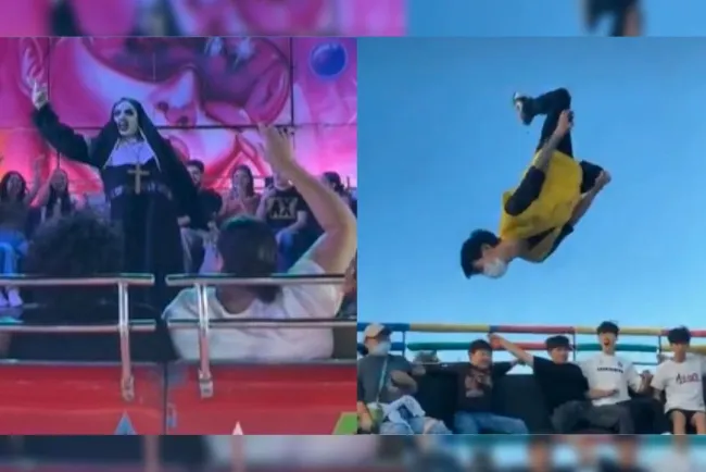 Le hacen la competencia a la ‘Monja de la Feria’; joven coreano da salto sorprendente