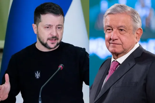 Pide Zelenski a AMLO "postura clara" ante guerra Rusia-Ucrania