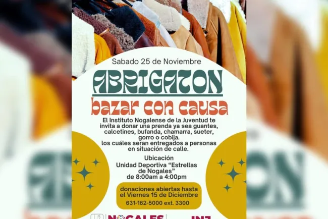 Invitan el INJ a la comunidad a bazar ‘El Abrigotón’
