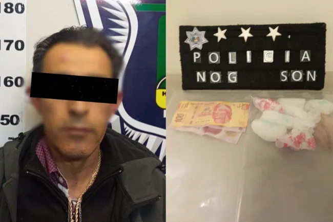 Detiene policía a presunto vendedor de drogas