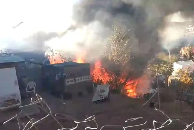 Pérdidas totales en humildes viviendas por incendios en los últimos días