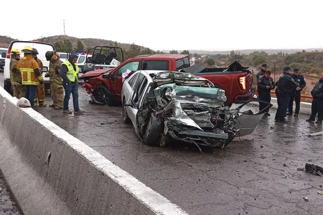 Dejan saldo de dos muertos accidentes automovilísticos en esta frontera