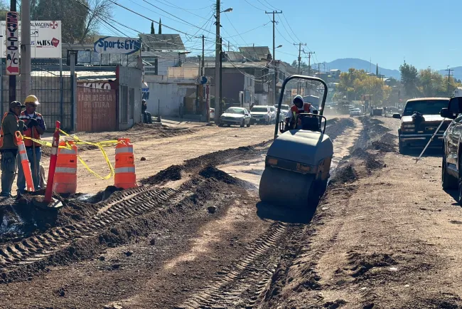 Aplican nueva estrategia en obra de la Ruiz Cortines