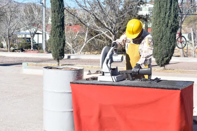Destruye Ejército armas de diferentes calibres