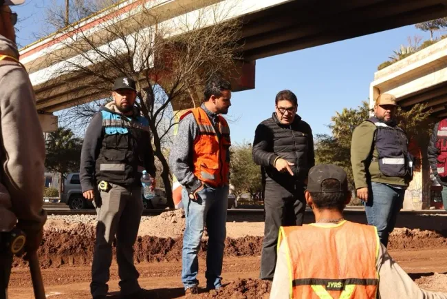 Supervisa Alcalde avance en obra de la Ruiz Cortines