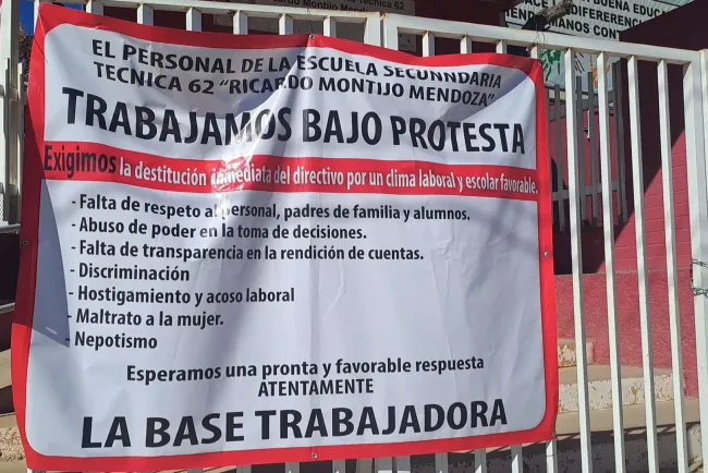Claman destitución del director de Secundaria Técnica #62