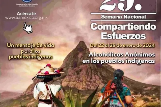 Invita Alcohólicos Anónimos a su semana de Compartiendo Esfuerzos