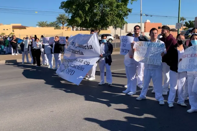 Personal de Enfermería del NHG se manifiesta para exigir basificacion