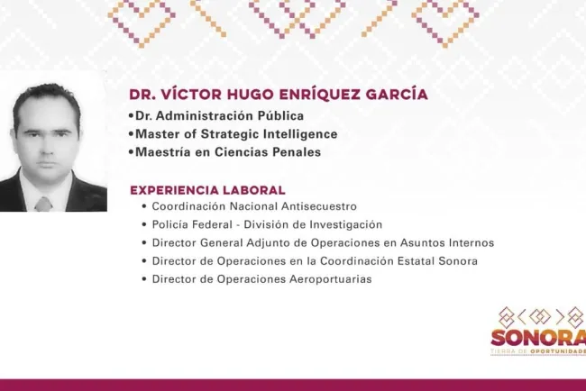 Propone gobernador a Víctor Hugo Enríquez como titular de la SSP