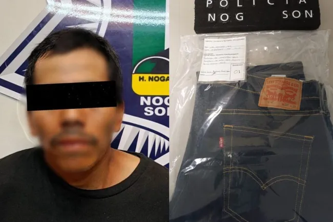 Quería pantalón nuevo pero gratis; lo detienen y entregan a autoridades