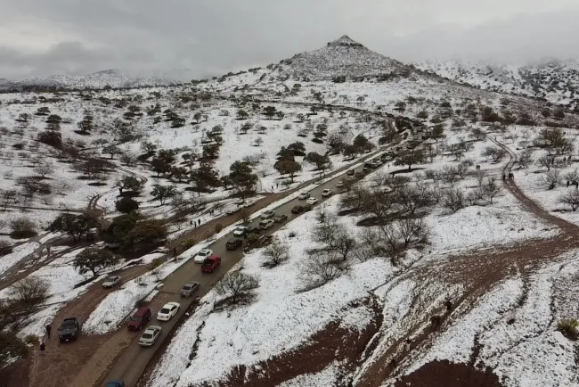 Sorprende nieve a nogalenses el sábado