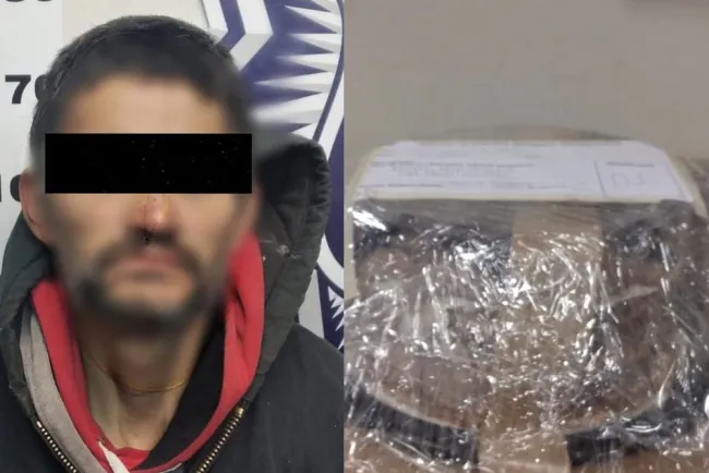 Atrapan a ladrón de pastelería con un pastel en la mano