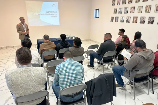 Promueven el voto entre los comerciantes