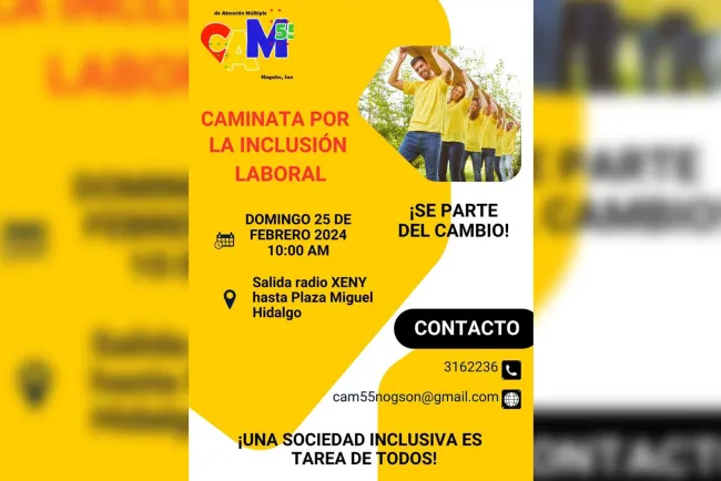 Invitan a marcha por el Día de la Inclusión Laboral