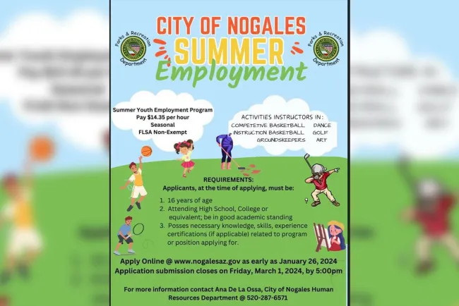Darán empleo a estudiantes durante verano en Nogales, Arizona