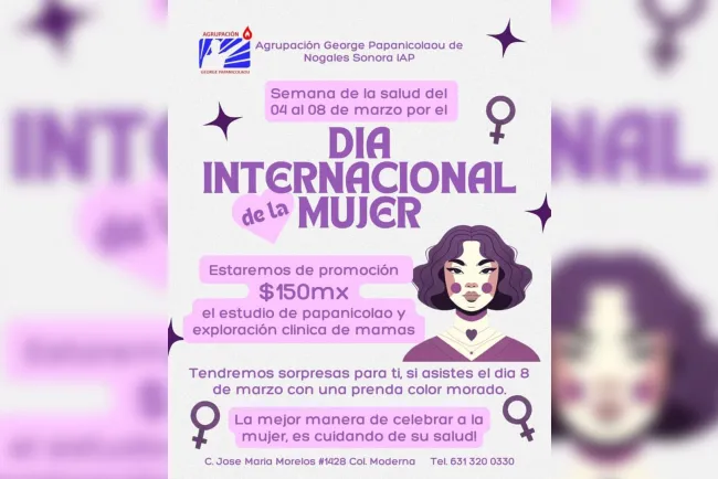 Ofrecerá descuentos George Papanicolaou por Día Internacional de la Mujer