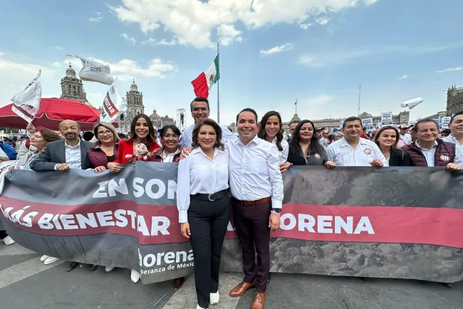 Acompañan Lorenia Valles y Heriberto Aguilar en arranque de campaña de Claudia Sheinbaum