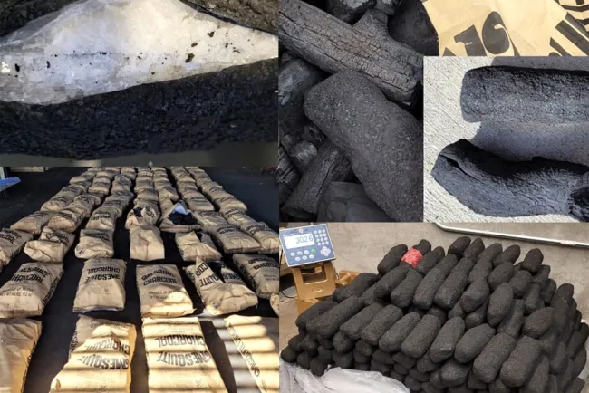 Encuentran droga en carbón de mezquite