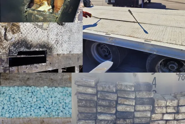 Detectan en garita cargamento de fentanilo y cocaína