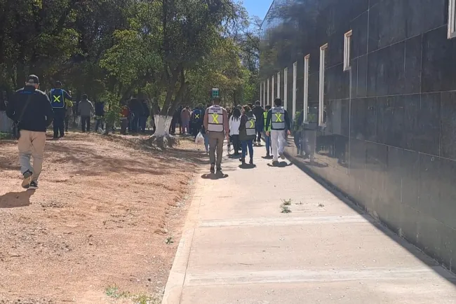 Realizan simulacro en hospital del IMSS