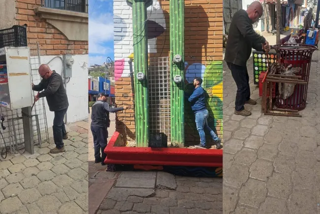 Remueven estructuras de vendedores ambulantes del centro de la ciudad