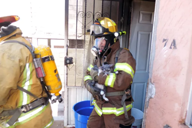 Consume fuego vivienda en la Flores Magón