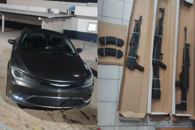 Intentaba mujer introducir armamento a México; fue detenida por las autoridades