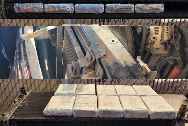 Encuentra la CBP polvo de fentanilo en vehículo