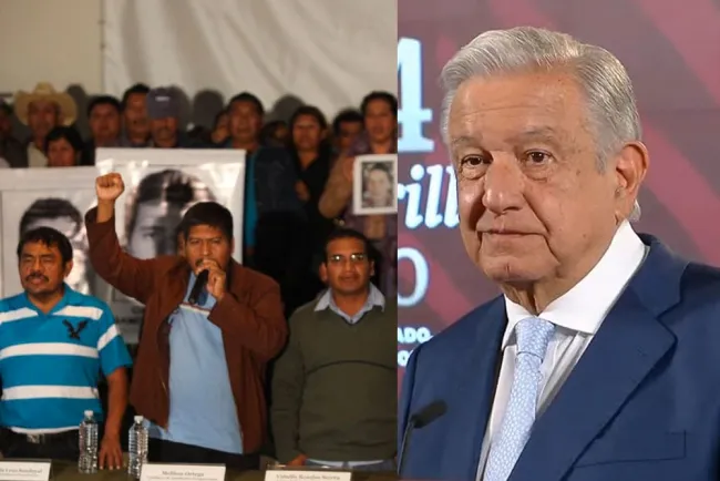 Confirma López Obrador se reunirá con padres de los 43 normalistas